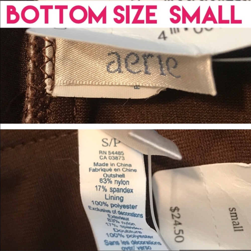 ‼️S🚫LD‼️ NWT Aerie Bikini Set Swimsuit Multicolor - Picture 7 of 7